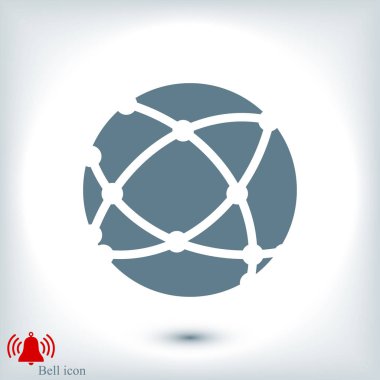 Küresel teknoloji soyut simgesi