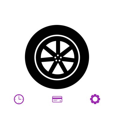 araba tekerlek simgesi