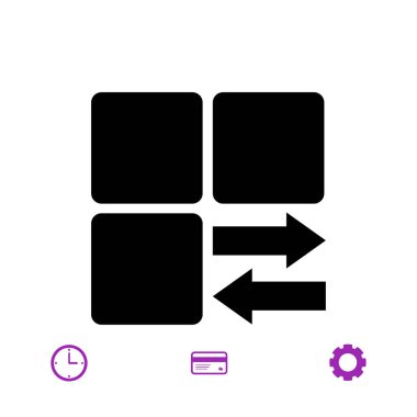 Infographic küp oklarla tarz