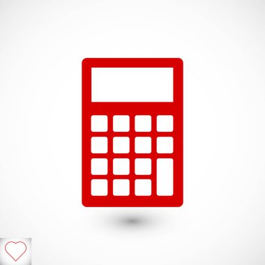 Hesap Makinesi Düz Simgesi