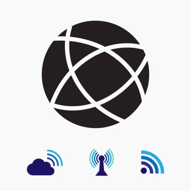 Küresel teknoloji soyut simgesi