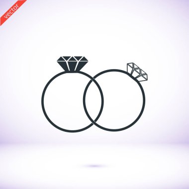 Yüzük basit simgesi