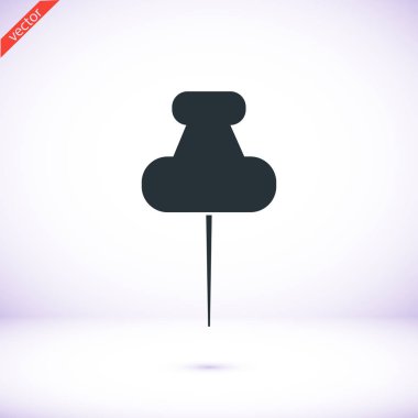 Düz raptiye simgesini