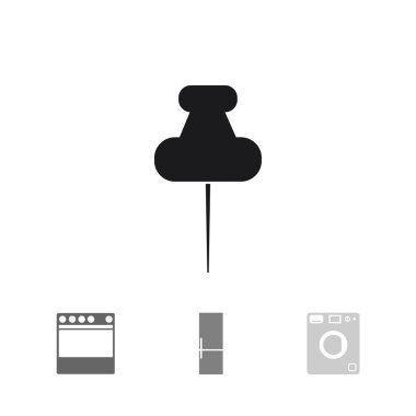 Düz raptiye simgesini