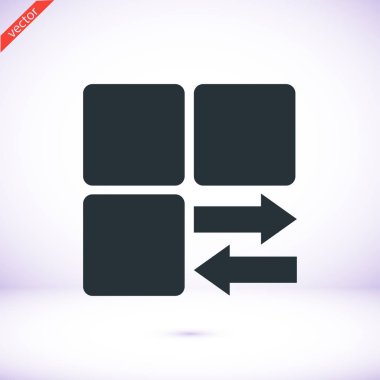 Infographic küp oklarla tarz