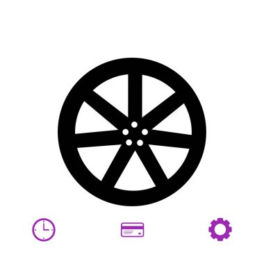 araba tekerlek simgesi