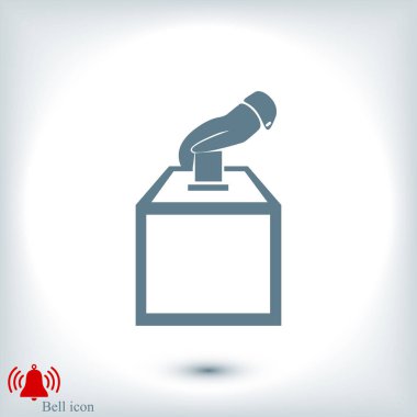 Tasarım vot oy simgesinin