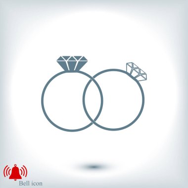 Yüzük basit simgesi