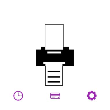 Yazıcı simgesi tasarım