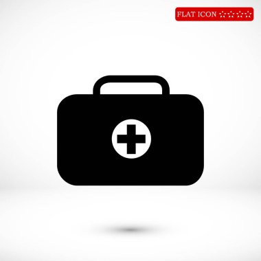 ilk yardım çantası simgesini