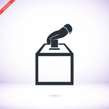 Tasarım vot oy simgesinin