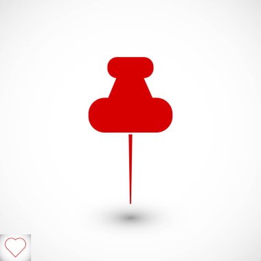 Düz raptiye simgesini