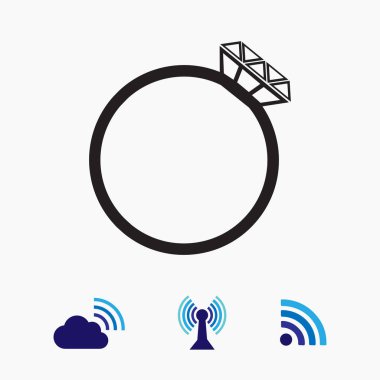 Yüzük basit simgesi