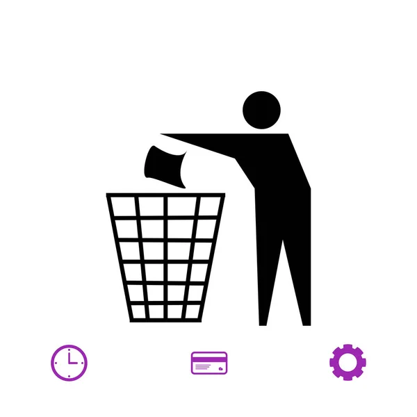 Symbol für Recycling-Zeichen — Stockvektor