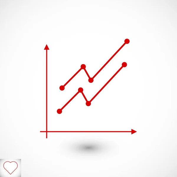 Γράφημα Graph εικονίδιο — Διανυσματικό Αρχείο