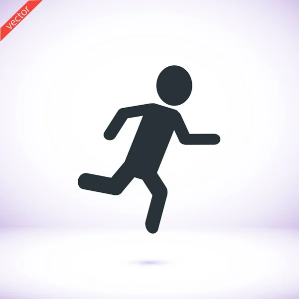 Icono del Hombre Corriendo — Archivo Imágenes Vectoriales