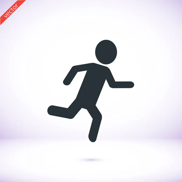 Running man icon — Stock Vector