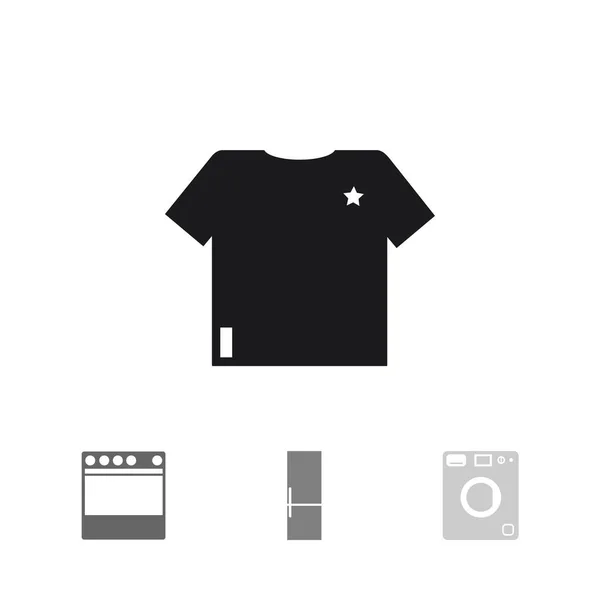 T-shirt vêtements icône — Image vectorielle