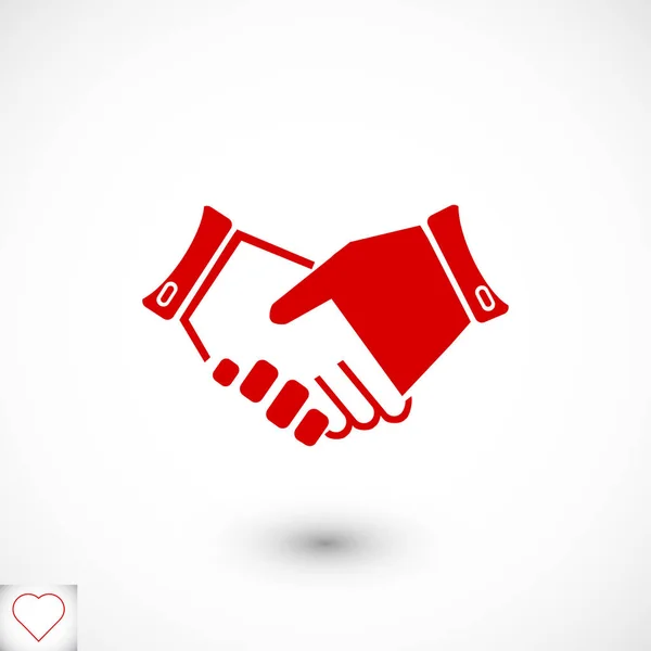 Handshake gesture icon — Stock Vector