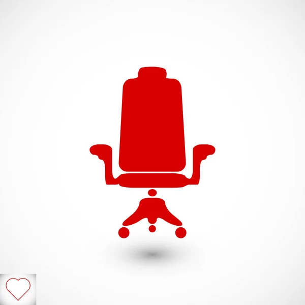 Stuhl einfache Ikone — Stockvektor