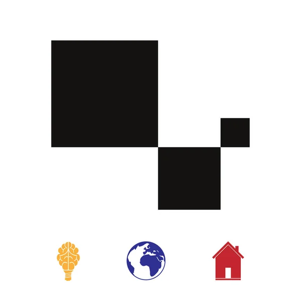 Cubes icône simple — Image vectorielle
