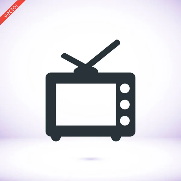 Icono de signo de TV — Vector de stock