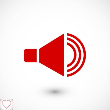 hoparlör işareti simgesi