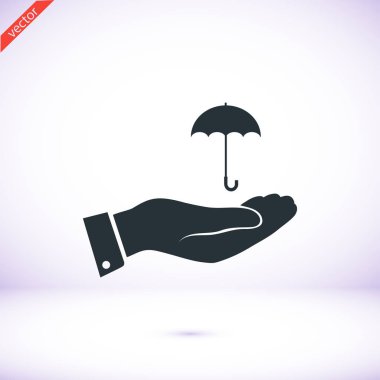 El simgesi olan şemsiye