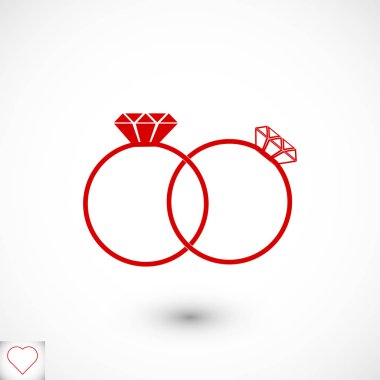 Yüzük basit simgesi