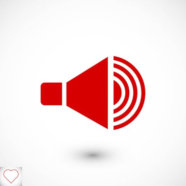 hoparlör işareti simgesi