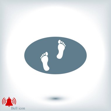 ayak izleri simge tasarım