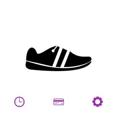 Ayakkabı basit simgesi