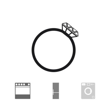 Yüzük basit simgesi