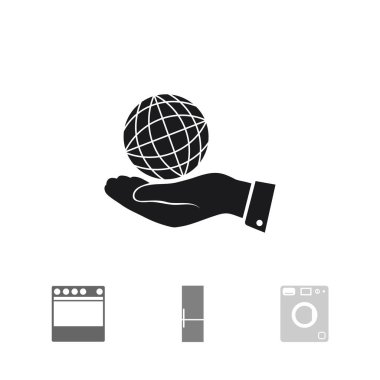 dünya el simgesi ile