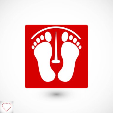 ayak izleri simge tasarım