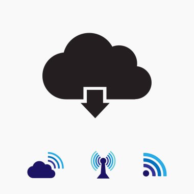 bulut vektör simgesi