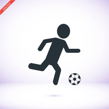 Futbol oyuncu siluet