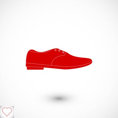  Ayakkabı düz simgesi