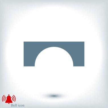 Köprü düz simgesi