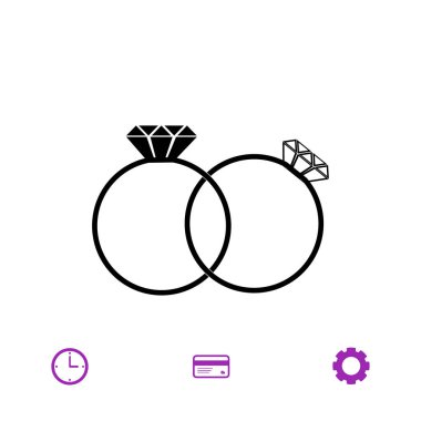 Yüzük basit simgesi