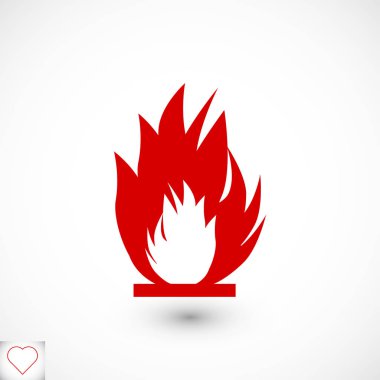 Yanan ateş simgesi