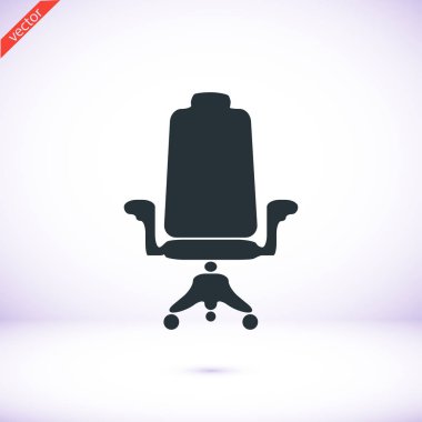 Sandalye basit simgesi