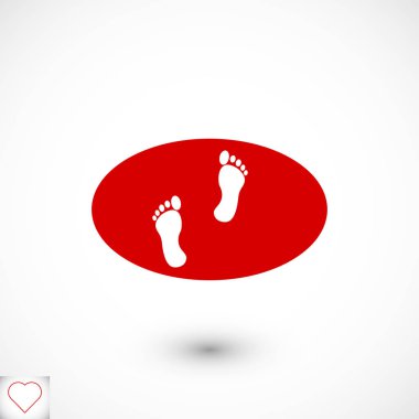 ayak izleri simge tasarım