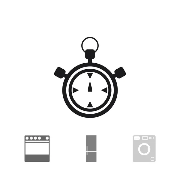 Cronômetro Flat Icon — Vetor de Stock