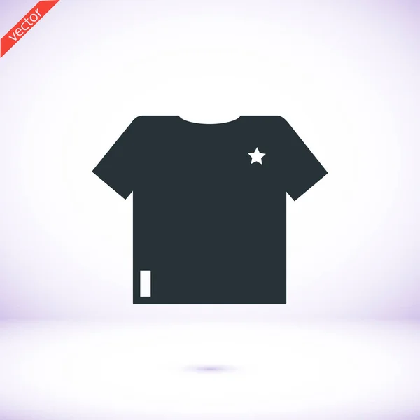 T-shirt tøj ikon – Stock-vektor