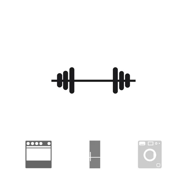 Barbell platte pictogram — Stockvector