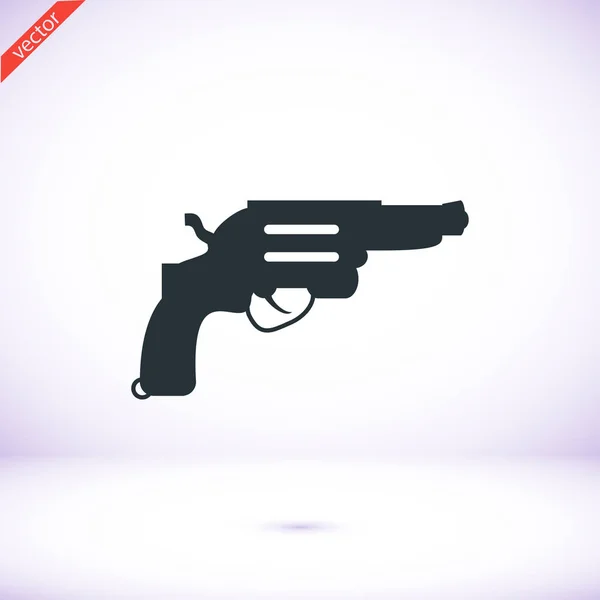 Revolver pókháló ikon — Stock Vector