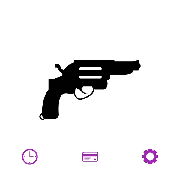 Revolver web icon — Stock Vector