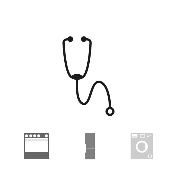 Stetoskop lékařské ikony — Stockový vektor