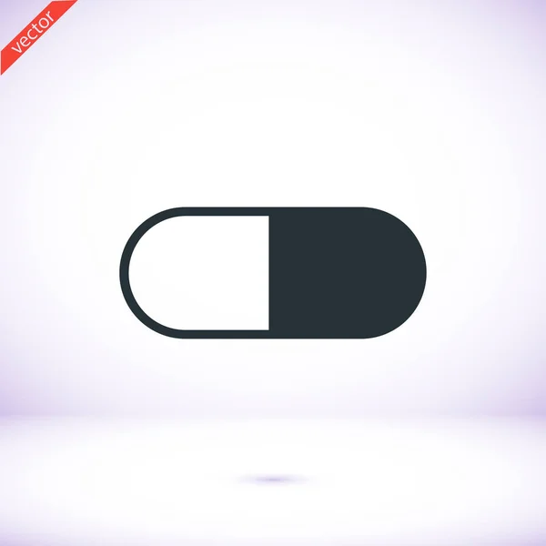 Icône de signe capsule — Image vectorielle